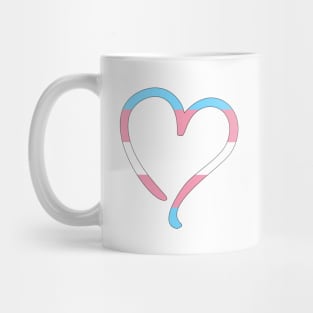 Transgender Flag Heart Mug